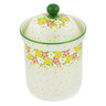 Polish Pottery Canister 8&quot; Blossom Sprinkle UNIKAT