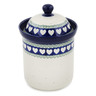 Polish Pottery Canister 8&quot; Light Hearted