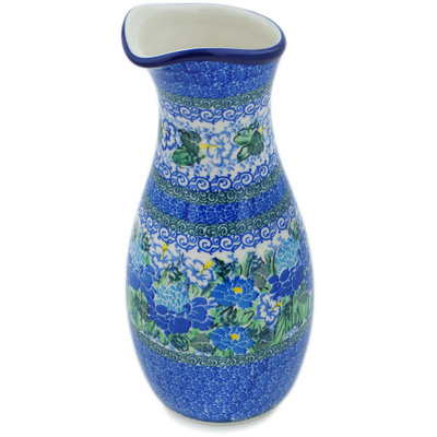 Polish Pottery Carafe 5 Cup Country Blossoms UNIKAT
