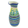 Polish Pottery Carafe 5 Cup Dandy Daffodils UNIKAT