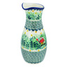Polish Pottery Carafe 5 Cup Green Tranquility UNIKAT