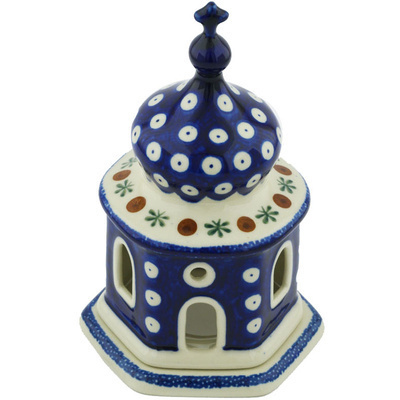 Polish Pottery Chapel Candle Holder 7&quot; Mosquito