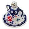 Polish Pottery Cheese Lady 4&quot; Burst Of Berries