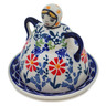 Polish Pottery Cheese Lady 4&quot; Last Summer Flowers