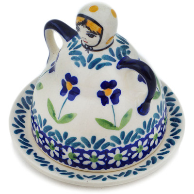 Polish Pottery Cheese Lady 4&quot; Mariposa Lily