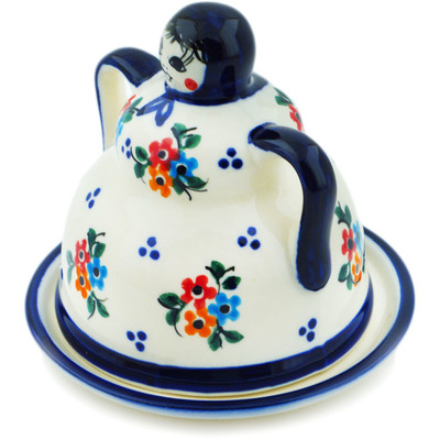 Polish Pottery Cheese Lady 4&quot; Sweet Clusters UNIKAT