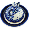 Polish Pottery Cheese Lady 5&quot; Catching Waves