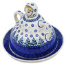 Polish Pottery Cheese Lady 8&quot; Falling Snowflakes