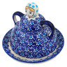 Polish Pottery Cheese Lady 8&quot; Flowers On The Lake