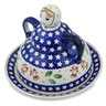 Polish Pottery Cheese Lady 8&quot; Sleigh Bells