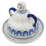 Polish Pottery Cheese Lady 8&quot; Tail Feathers