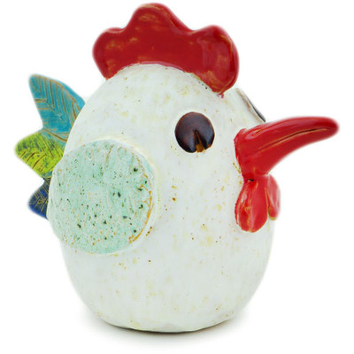 Ceramic Chicken Figurine 7&quot; Vibe And Sparkle