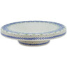 Polish Pottery Chip and Dip and Cake Stand Combo Tail Feathers