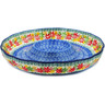 Polish Pottery Chip and Dip Platter 12&quot; Fall Vibes