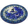 Polish Pottery Coaster Hummingbird Blue UNIKAT