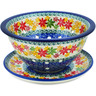 Polish Pottery Colander with Plate 8&quot; Fall Vibes