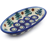 Polish Pottery Condiment Dish 6&quot; Autumn Evergreen