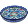 Polish Pottery Condiment Dish 6&quot; Blue Butterfly Brigade UNIKAT