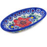 Polish Pottery Condiment Dish 6&quot; Bold Sights UNIKAT