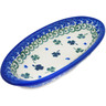 Polish Pottery Condiment Dish 6&quot; Lucky Clovers