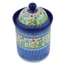 Polish Pottery Cookie Jar 8&quot; Spring Essence UNIKAT