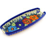 Polish Pottery Corn Tray 9&quot; Butterfly Splendor