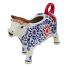 Polish Pottery Cow Shaped Creamer 4 oz Bullseye UNIKAT