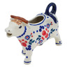 Polish Pottery Cow Shaped Creamer 4 oz Burst Of Berries