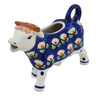 Polish Pottery Cow Shaped Creamer 4 oz Waterlily