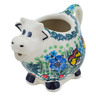 Polish Pottery Cow Shaped Creamer 6 oz Country Bouquet UNIKAT