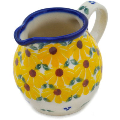 Polish Pottery Creamer 4 oz Sunset Bloom Fiesta