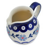 Polish Pottery Creamer 7 oz Peacock Forget-me-not