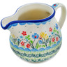 Polish Pottery Creamer 8 oz Spring Sights UNIKAT