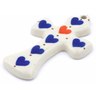 Polish Pottery Cross 3&quot; Heart Of Hearts