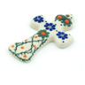 Polish Pottery Cross 3&quot; Primrose Trellis