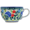 Polish Pottery Cup 3 oz Blue Bonnets UNIKAT