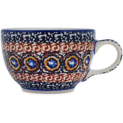 Polish Pottery Cup 3 oz Brown Beauty UNIKAT