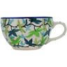 Polish Pottery Cup 7 oz Full Forest UNIKAT