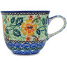 Polish Pottery Cup 8 oz Marigold UNIKAT