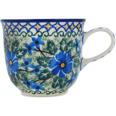 Polish Pottery Cup 8 oz Wild Diamonds UNIKAT