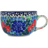 Polish Pottery Cup 9 oz Garden Trellis UNIKAT