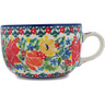 Polish Pottery Cup 9 oz Lovely Surprise UNIKAT