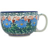 Polish Pottery Cup 9 oz Pensamiento UNIKAT