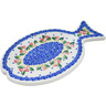 Polish Pottery Cutting Board 10&quot; Spring Tulips