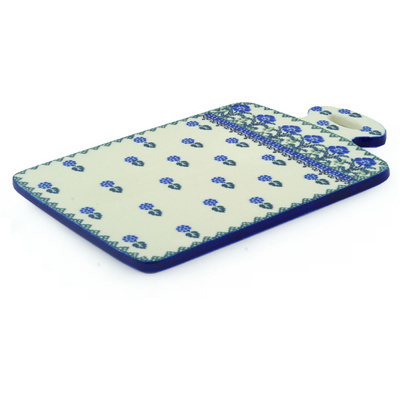 Polish Pottery Cutting Board 12&quot; Blackberry Blooms