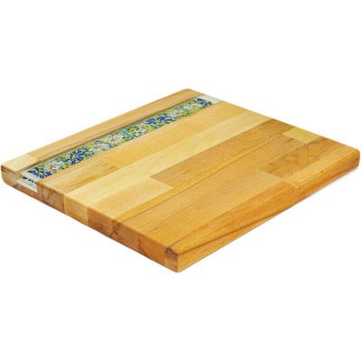 Wood Cutting Board 13&quot; Ocean Glaze