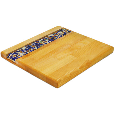 Wood Cutting Board 13&quot; Peacock