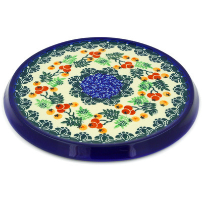 Polish Pottery Cutting Board 8&quot; Currant Tomatoes