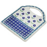 Polish Pottery Cutting Board 8&quot; Mariposa Lily