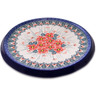 Polish Pottery Cutting Board 8&quot; Pink Forget Me Not UNIKAT